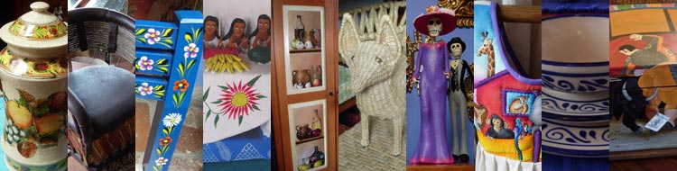 foto montaje de productos en Galerias del Arcangel en Patzcuaro.